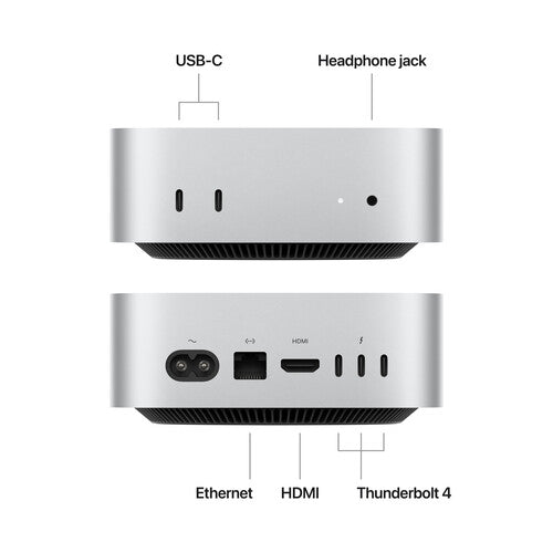 Apple Mac Mini M4 Chip (2024), 10-Core CPU 10-Core GPU, 16GB RAM - PixelMax