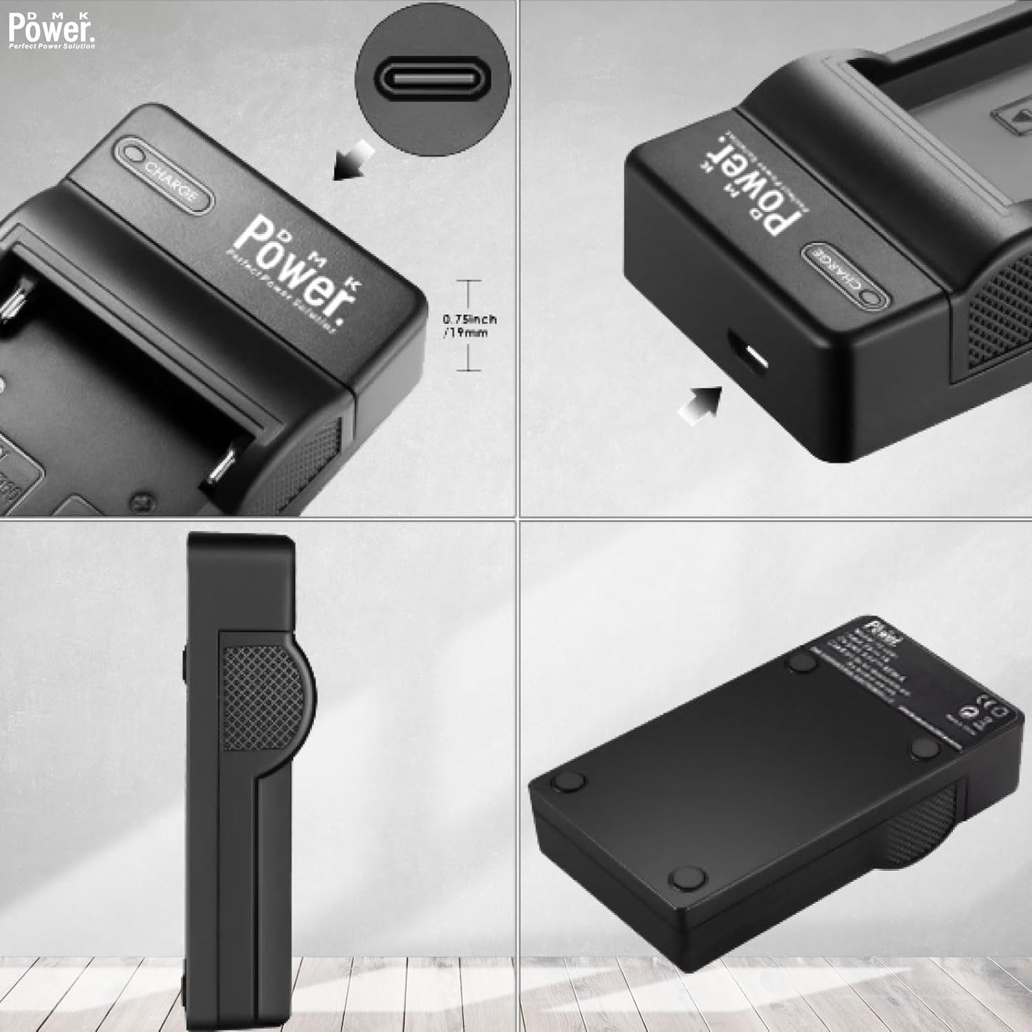 DMK Power NB-13L USB Battery Charger Compatible for Canon G7 X III/G7 X II - PixelMax