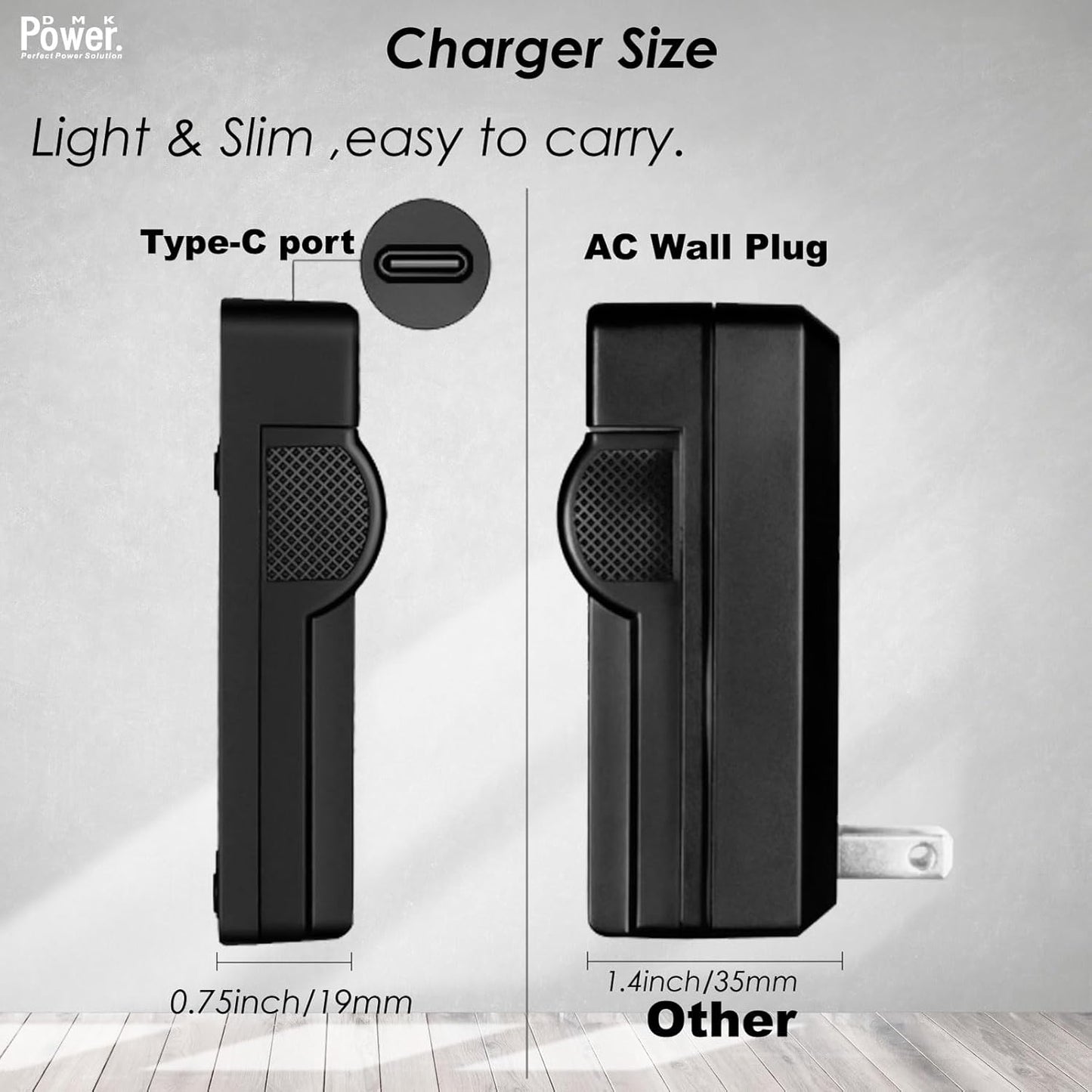 DMK Power NB-13L USB Battery Charger Compatible for Canon G7 X III/G7 X II - PixelMax