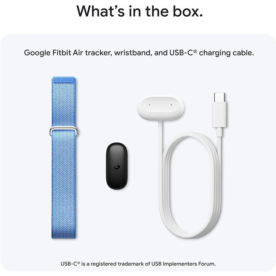Google Fitbit Air Screenless Fitness & Health Tracker