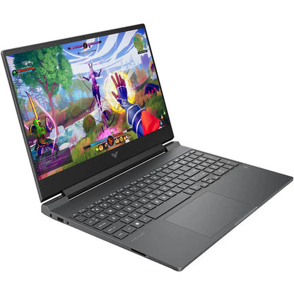 HP Victus 15-fb3093dx Gaming Laptop, 15.6'' FHD IPS 144Hz Display, AMD Ryzen 7 -7445HS Processor, 16GB RAM 512GB SSD, 6GB NVIDIA GeForce RTX 4050 Graphics, ENG KB, Windows 11 Home, Mica Silver - PixelMax
