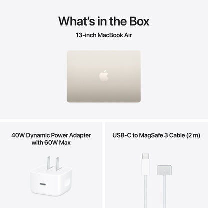 Apple MacBook Air M5 Chip (2026) 13-inch, 10-Core CPU 10-Core GPU, 24GB RAM 1TB SSD, English - PixelMax