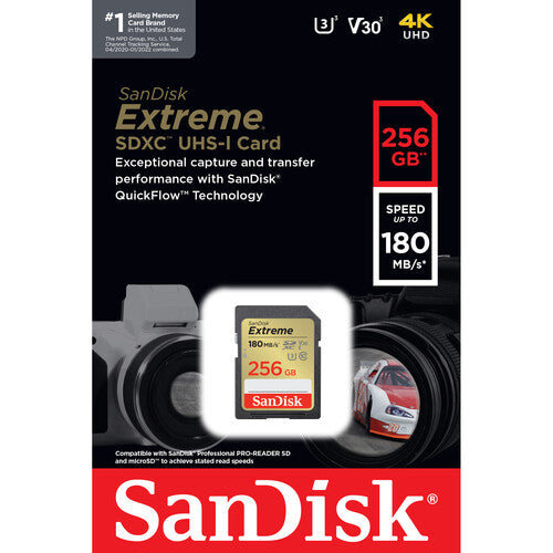 SanDisk Extreme UHS-I SDXC Memory Card 256GB - PixelMax
