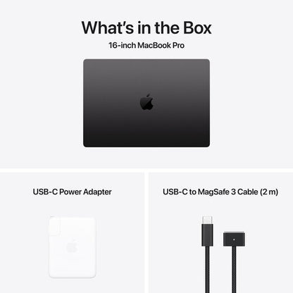 Apple Macbook Pro M4 Max Chip (2024) 16-inch, 16-Core CPU 40-Core GPU, 48GB RAM 1TB SSD, English - PixelMax