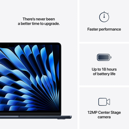 Apple MacBook Air M4 Chip (2025) 13-inch, 10-core CPU and 8-core GPU, 16GB RAM 256GB SSD, English - PixelMax