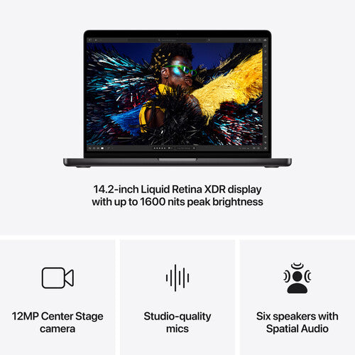 Apple MacBook Pro M4 Chip (2024) 14-inch, 10-Core CPU 10-Core GPU, English - PixelMax