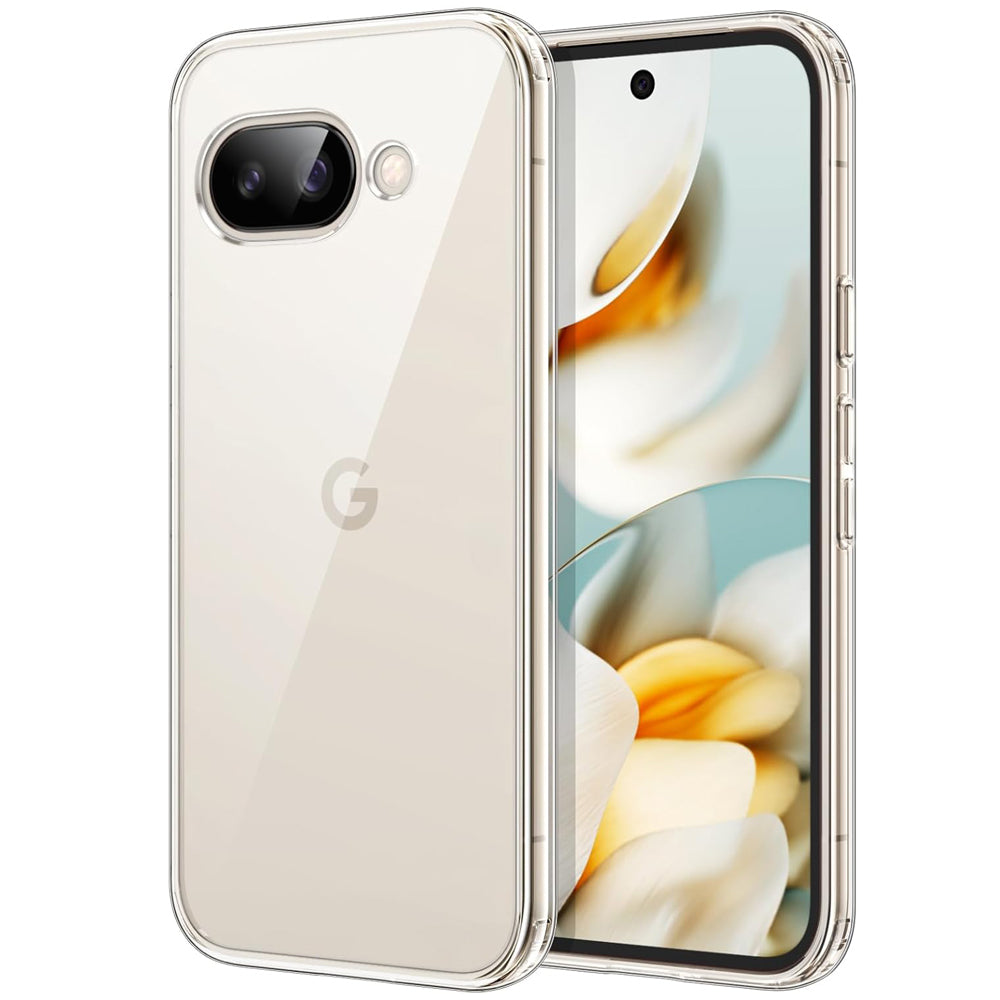 Clear Case for Google Pixel 9a Crystal Clear Silicone Cover Bumper Shockproof Protective Cover - PixelMax